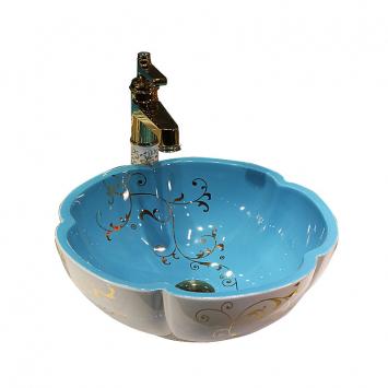 Color ceramic wash basin