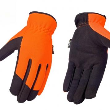 Fluorescent Yellow Mechanics Safety Hand Gloves