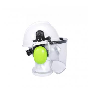  Safety Helmets Protective With Safety Earmuff and Face Shield