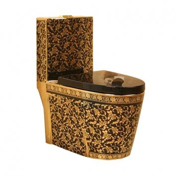 black gold toilet