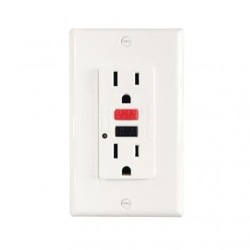 GFCI American Ground Fault Circuit Interrupter duplex receptacle