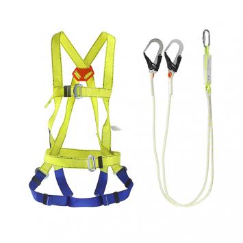 High Quality Belt Climbing Protect Full Body Safety Harness With Lanyard 