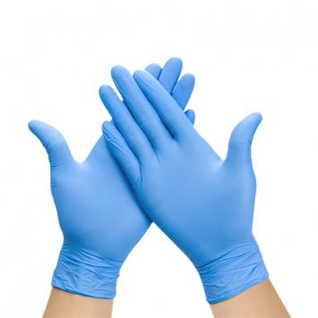 Powder free disposable blue nitrile gloves 
