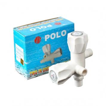 Two in one angle valve plastic material
